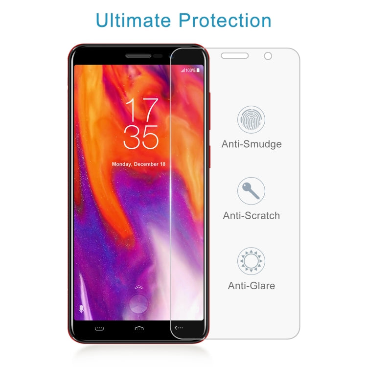 50 PCS 0.26mm 9H 2.5D Tempered Glass Film For HOMTOM S12