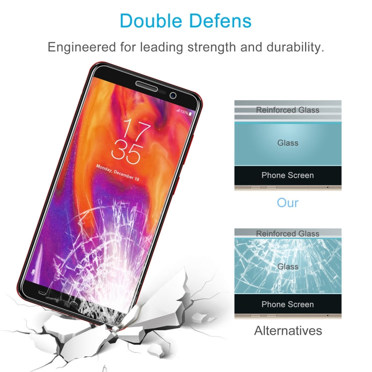 50 PCS 0.26mm 9H 2.5D Tempered Glass Film For HOMTOM S12