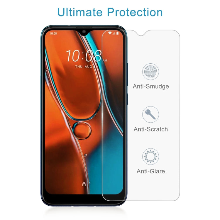 50 PCS 0.26mm 9H 2.5D Tempered Glass Film For HTC Wildfire E2