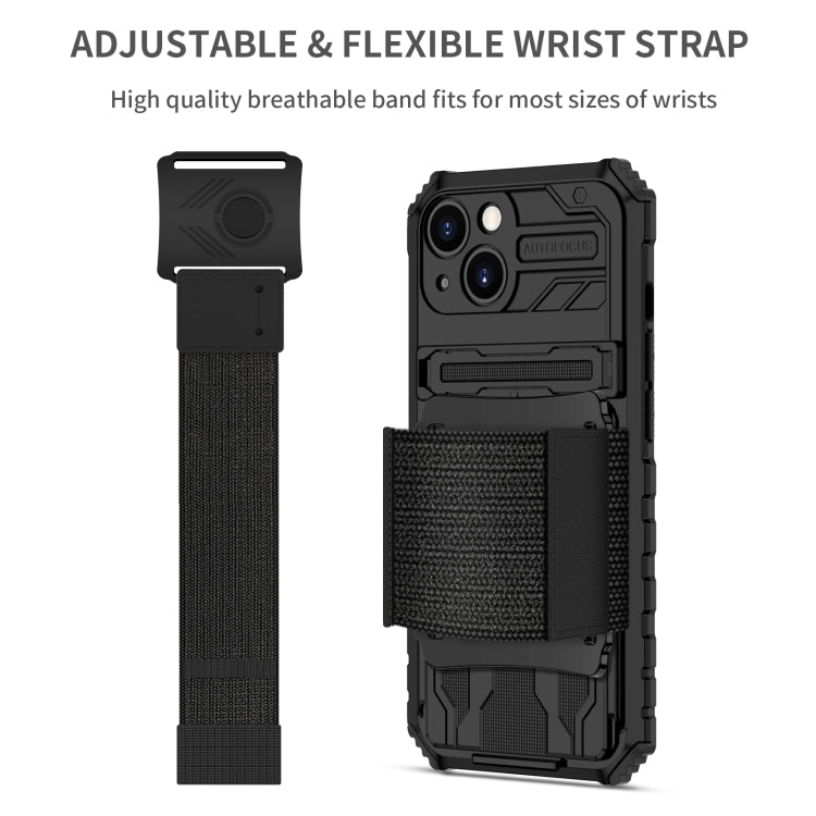 For iPhone 13 Kickstand Detachable Armband Phone Case