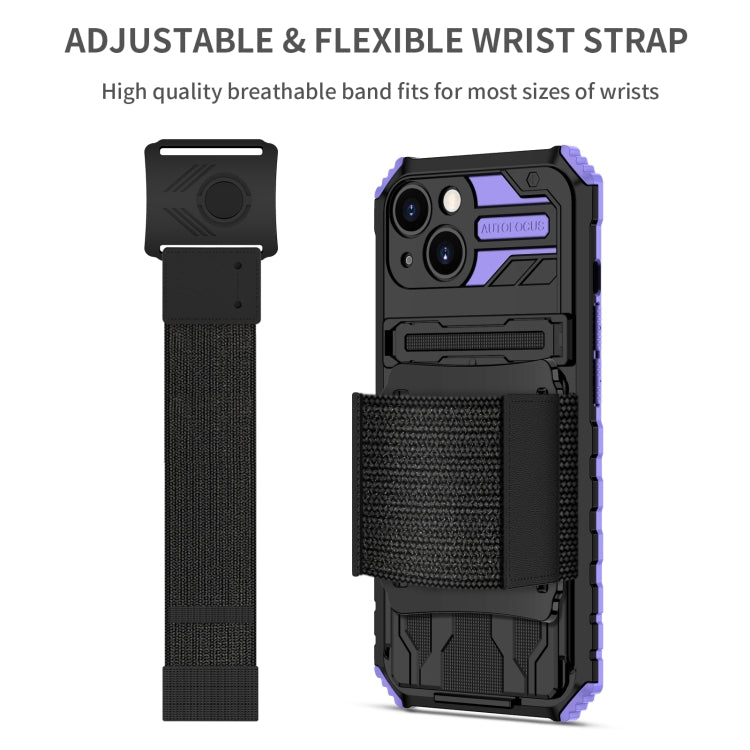For iPhone 13 Kickstand Detachable Armband Phone Case