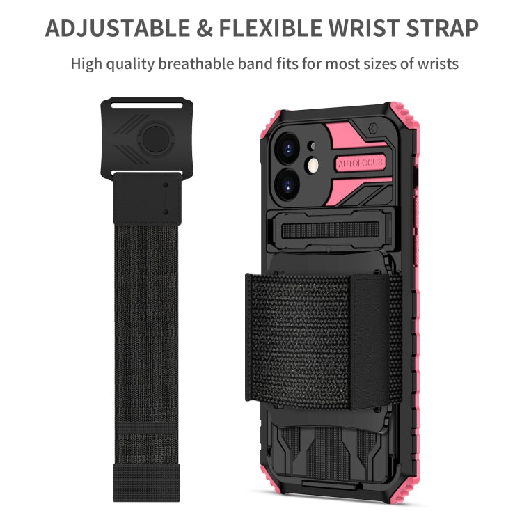 For iPhone 12 Kickstand Detachable Armband Phone Case