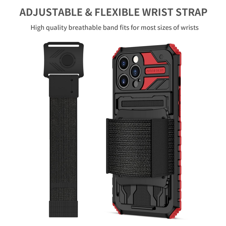 For iPhone 12 Pro Max Kickstand Detachable Armband Phone Case