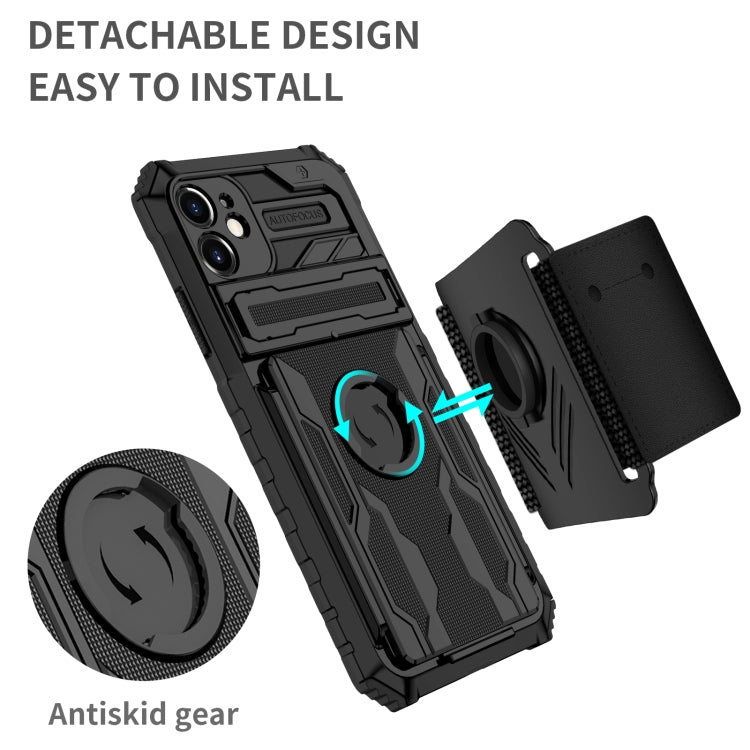 For iPhone 11 Kickstand Detachable Armband Phone Case