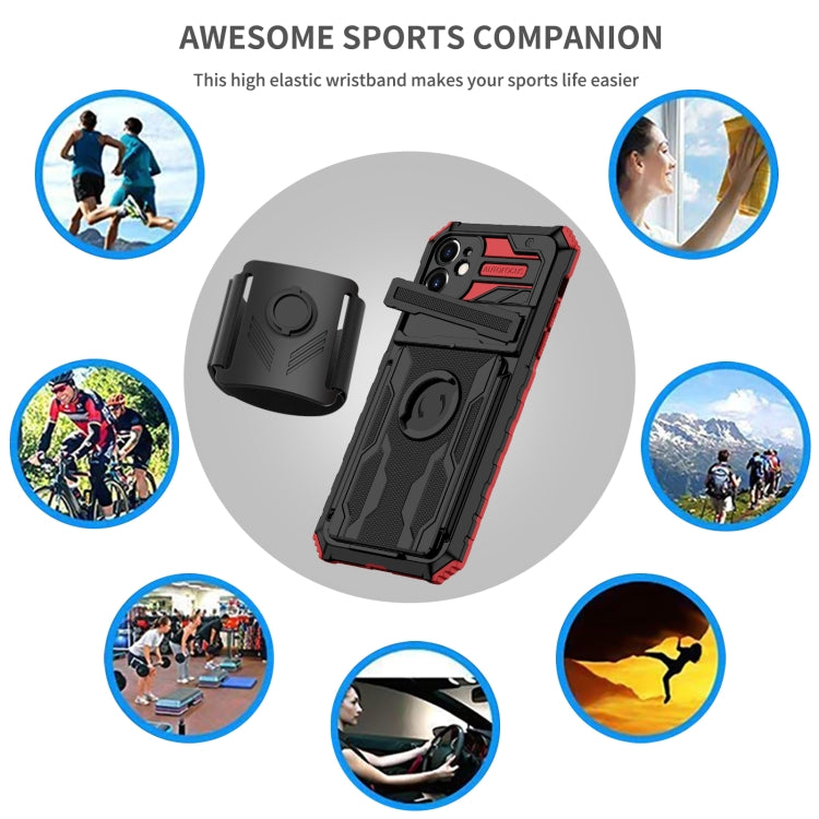 For iPhone 11 Kickstand Detachable Armband Phone Case