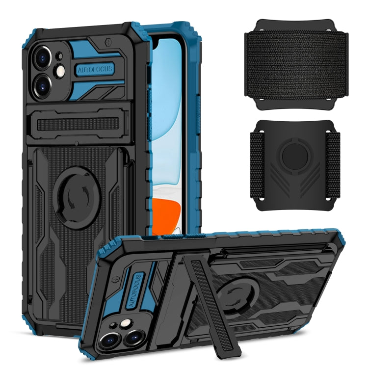 For iPhone 11 Kickstand Detachable Armband Phone Case