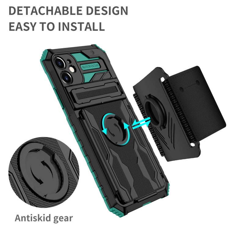 For iPhone 11 Kickstand Detachable Armband Phone Case