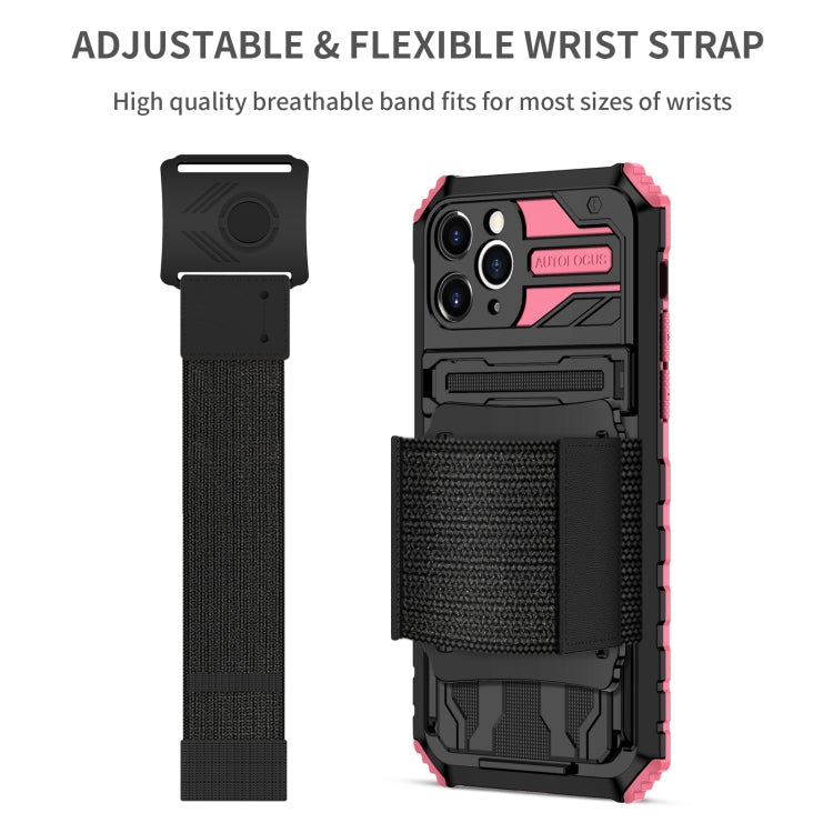 For iPhone 11 Pro Kickstand Detachable Armband Phone Case