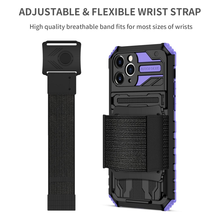For iPhone 11 Pro Kickstand Detachable Armband Phone Case