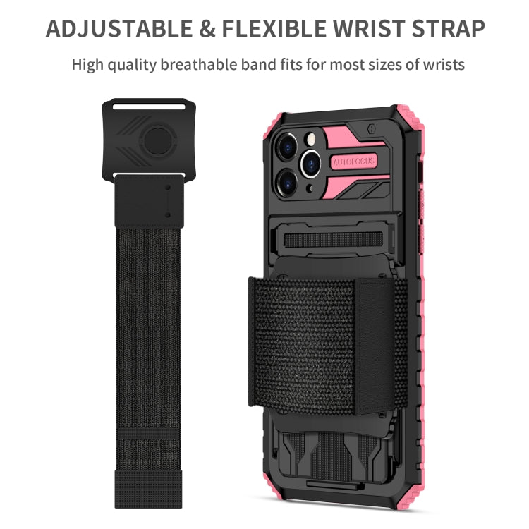 For iPhone 11 Pro Max Kickstand Detachable Armband Phone Case