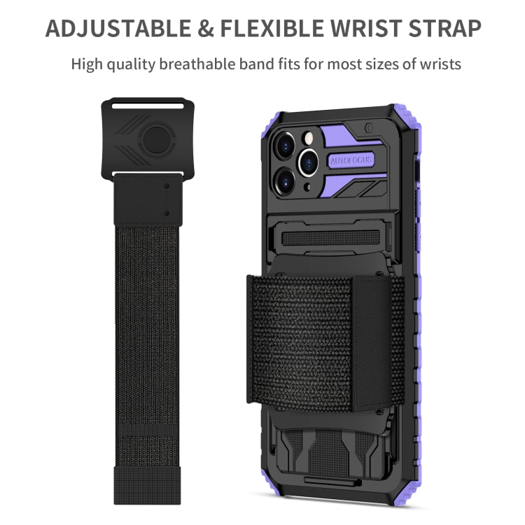 For iPhone 11 Pro Max Kickstand Detachable Armband Phone Case