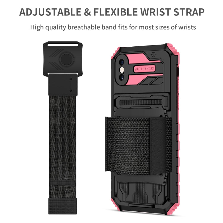 For iPhone X / XS Kickstand Detachable Armband Phone Case