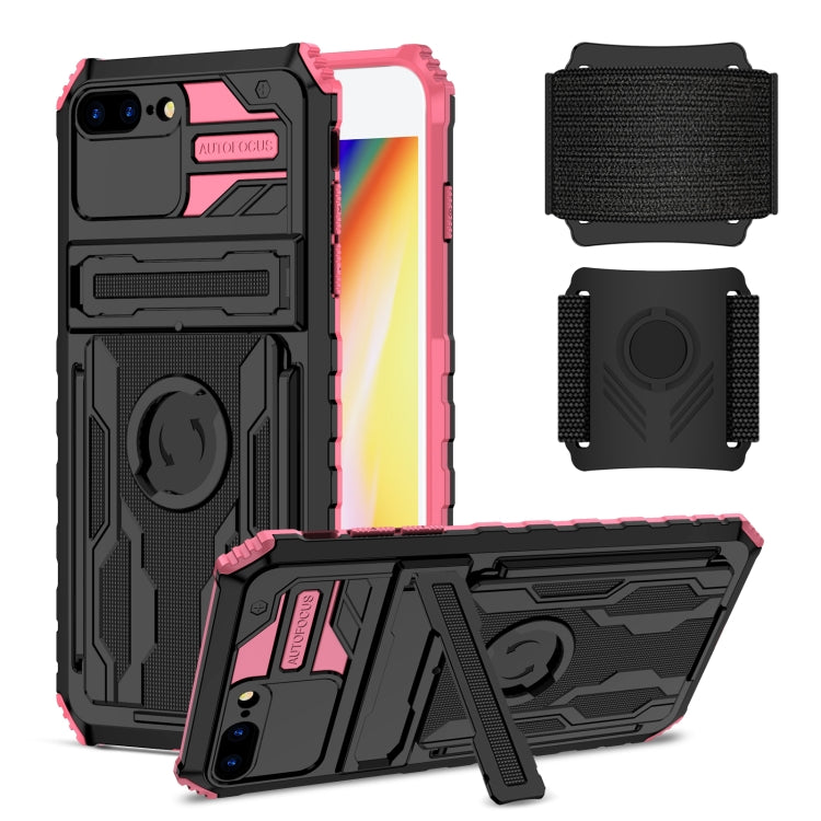 Kickstand Detachable Armband Phone Case For iPhone 7 Plus / 8 Plus