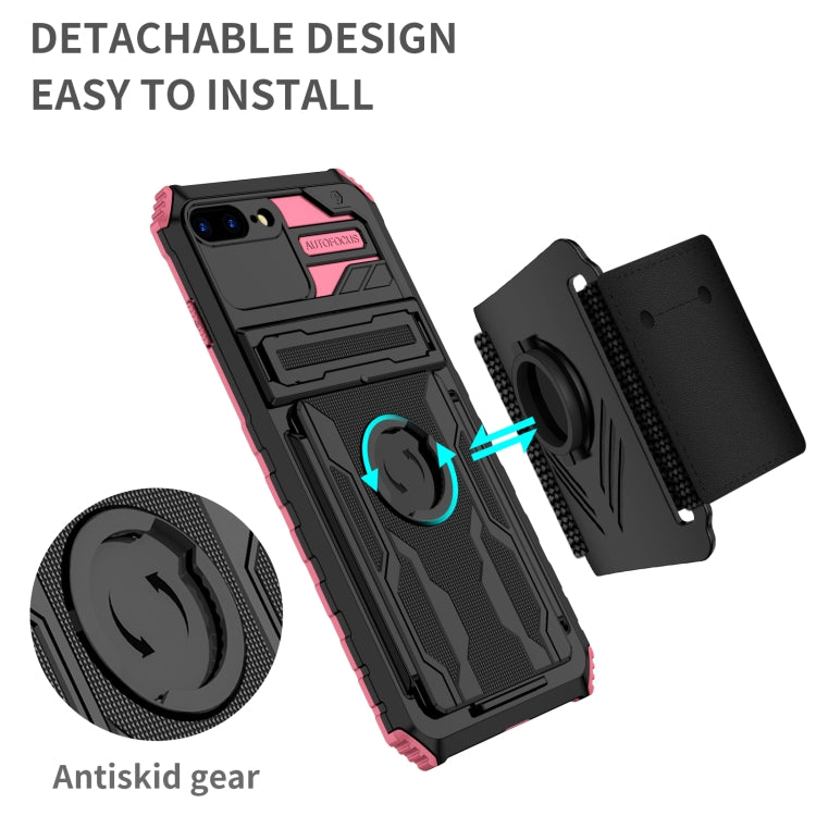 Kickstand Detachable Armband Phone Case For iPhone 7 Plus / 8 Plus