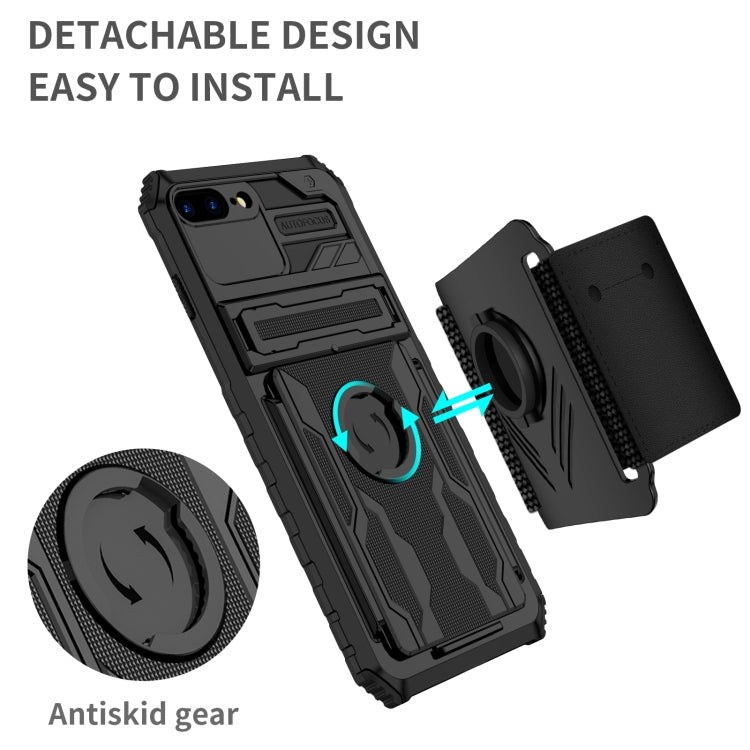 Kickstand Detachable Armband Phone Case For iPhone 7 Plus / 8 Plus