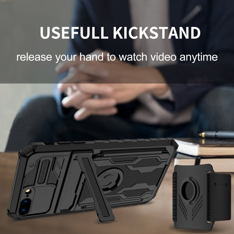 Kickstand Detachable Armband Phone Case For iPhone 7 Plus / 8 Plus