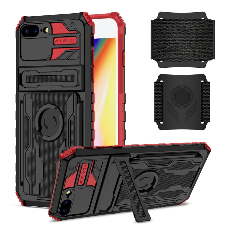 Kickstand Detachable Armband Phone Case For iPhone 7 Plus / 8 Plus