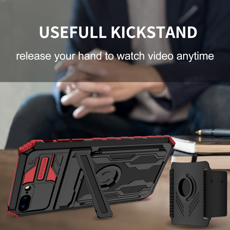 Kickstand Detachable Armband Phone Case For iPhone 7 Plus / 8 Plus