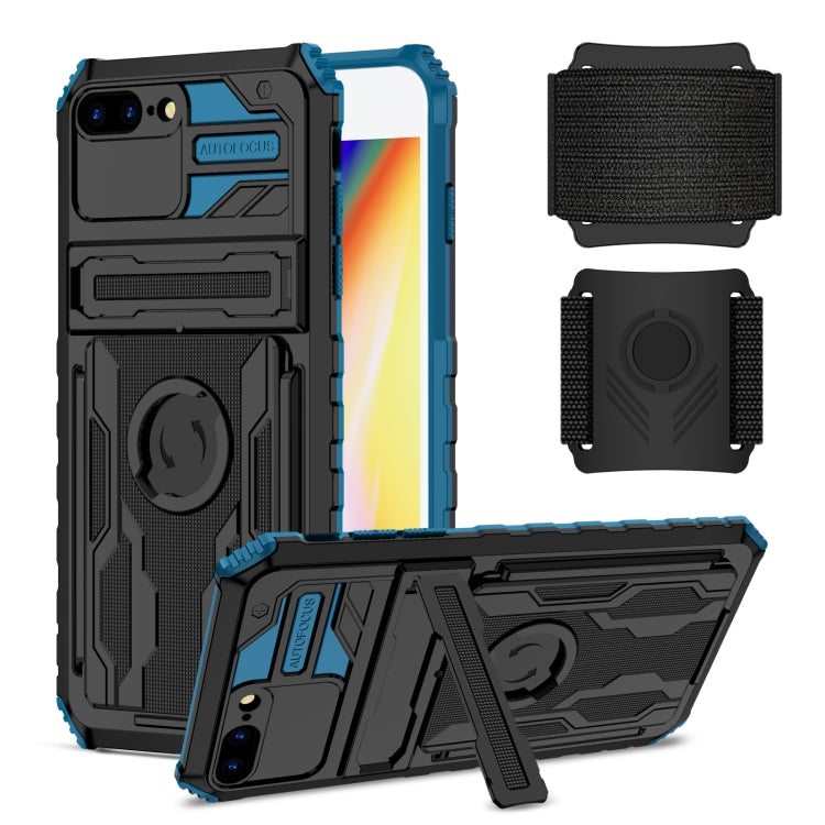 Kickstand Detachable Armband Phone Case For iPhone 7 Plus / 8 Plus