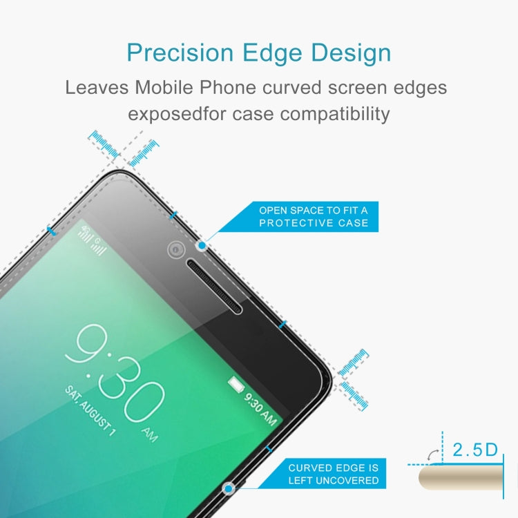 0.26mm 9H 2.5D Tempered Glass Film For Lenovo A6010