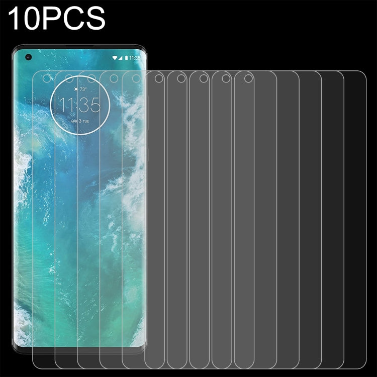 10 PCS 0.26mm 9H 2.5D Tempered Glass Film For Motorola Edge+