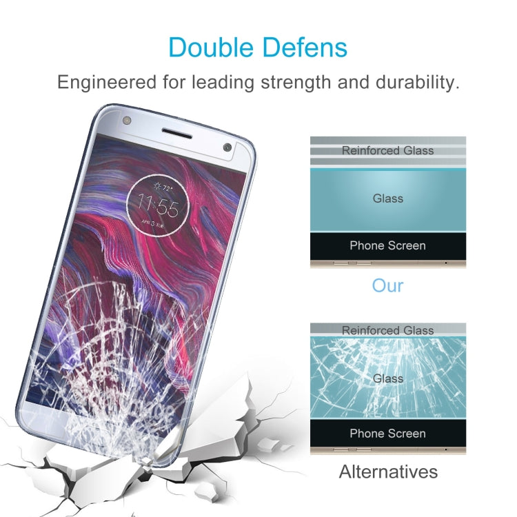 10 PCS 0.26mm 9H 2.5D Tempered Glass Film For Motorola Moto X4