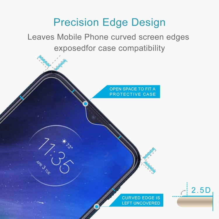 10 PCS 0.26mm 9H 2.5D Tempered Glass Film For Motorola One Fusion