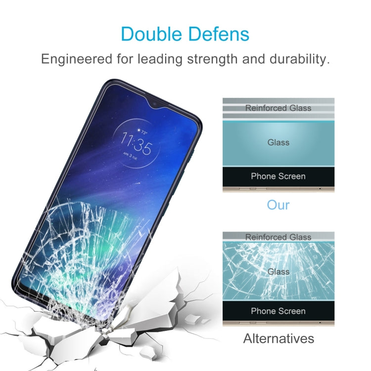 10 PCS 0.26mm 9H 2.5D Tempered Glass Film For Motorola One Fusion