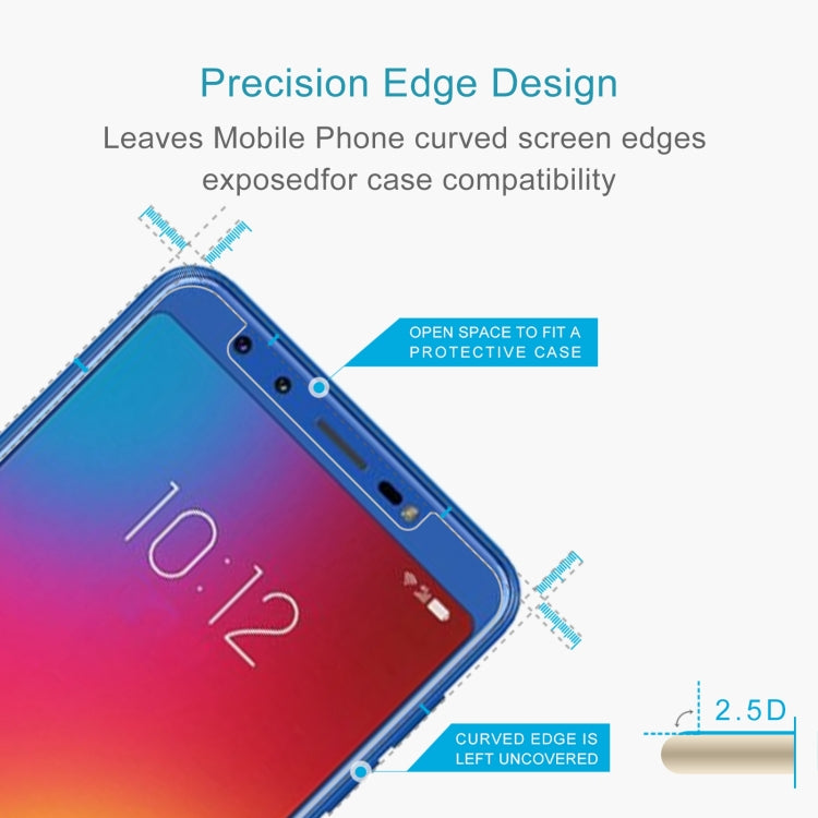50 PCS 0.26mm 9H 2.5D Tempered Glass Film For Lenovo K9
