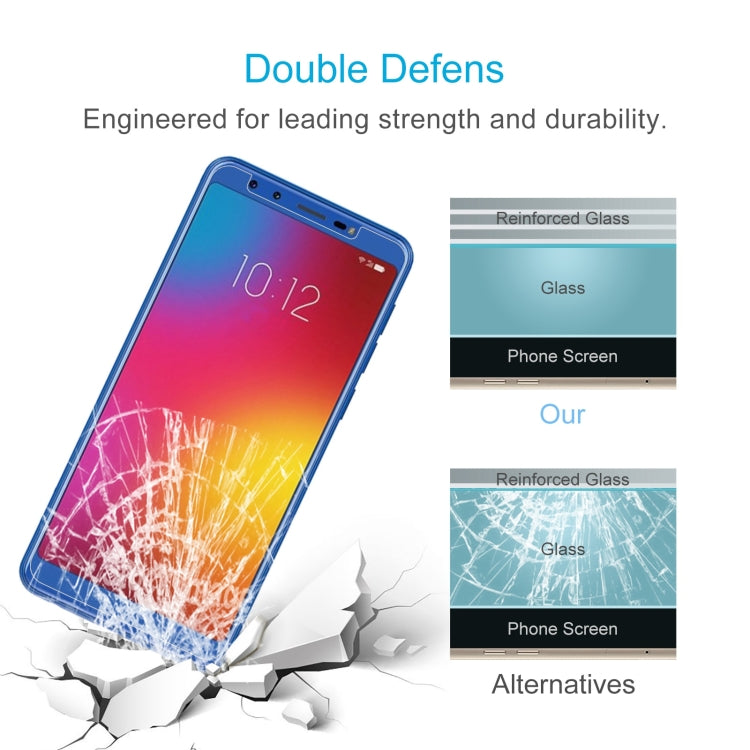 50 PCS 0.26mm 9H 2.5D Tempered Glass Film For Lenovo K9