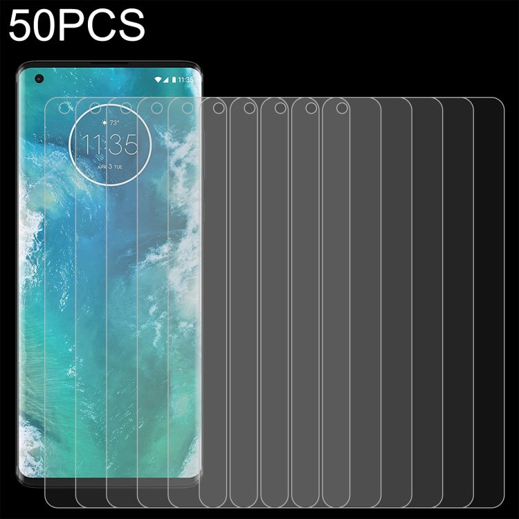 50 PCS 0.26mm 9H 2.5D Tempered Glass Film For Motorola Edge Lite