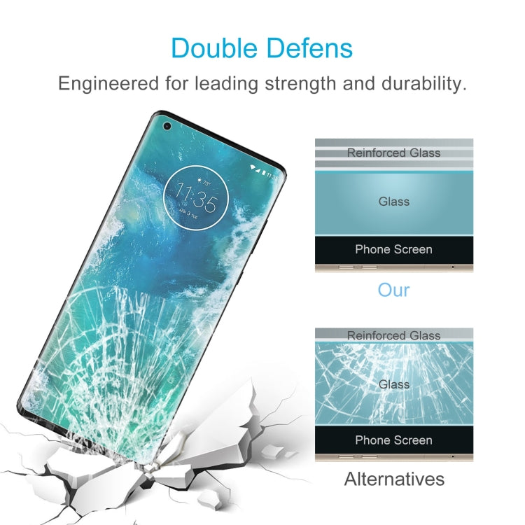 50 PCS 0.26mm 9H 2.5D Tempered Glass Film For Motorola Edge+