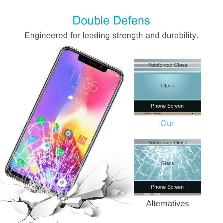 50 PCS 0.26mm 9H 2.5D Tempered Glass Film For Motorola Moto P30