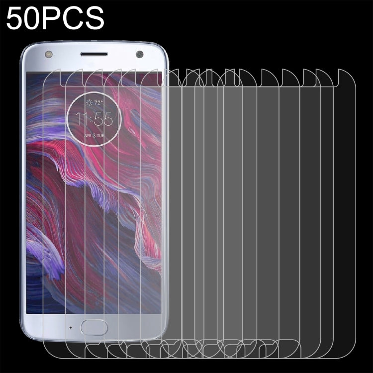 50 PCS 0.26mm 9H 2.5D Tempered Glass Film For Motorola Moto X4