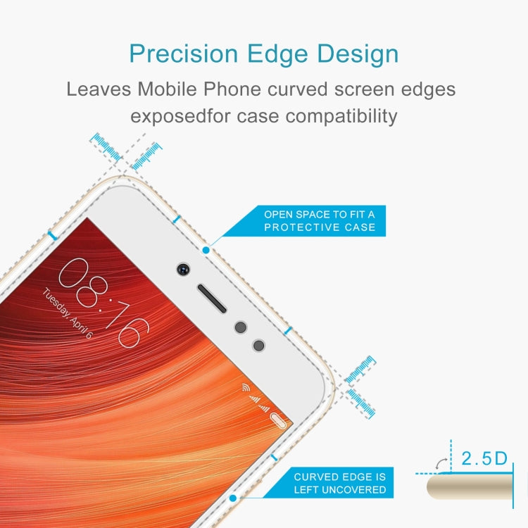 50 PCS 0.26mm 9H 2.5D Tempered Glass Film For Xiaomi Redmi Note 5A Pro