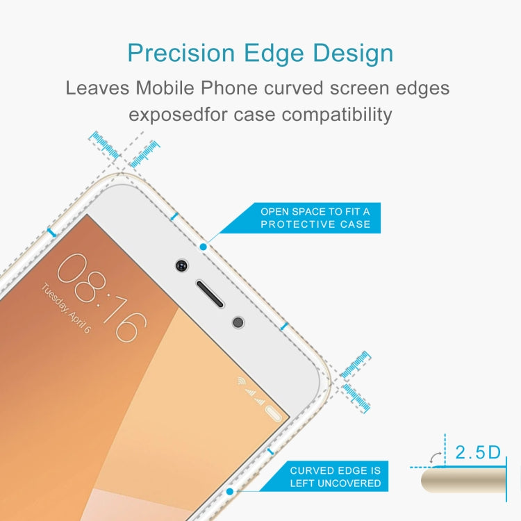 50 PCS 0.26mm 9H 2.5D Tempered Glass Film For Xiaomi Redmi Y1 Lite