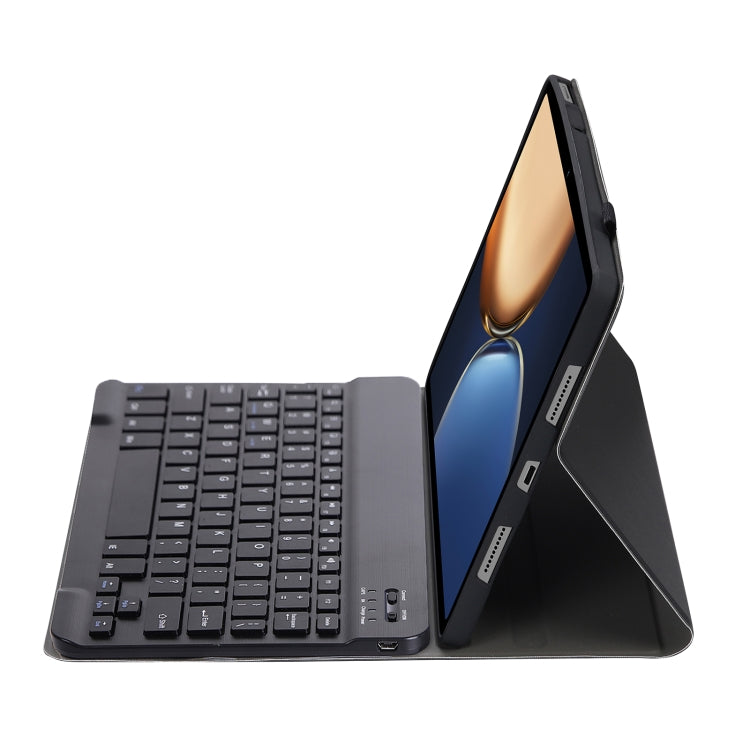 AHV7 Lambskin Texture Ultra-thin Bluetooth Keyboard Leather Tablet Case For Honor Tablet V7 Pro