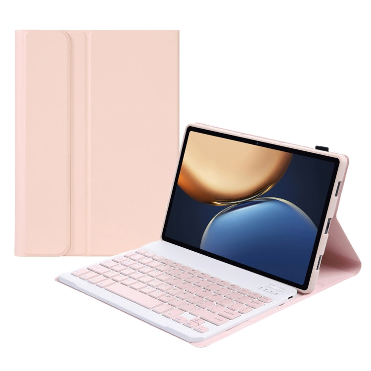 AHV7 Lambskin Texture Ultra-thin Bluetooth Keyboard Leather Tablet Case For Honor Tablet V7 Pro