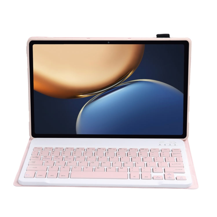 AHV7 Lambskin Texture Ultra-thin Bluetooth Keyboard Leather Tablet Case For Honor Tablet V7 Pro