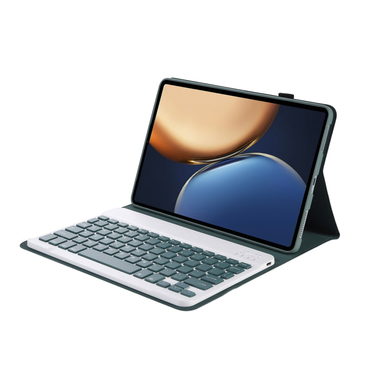 AHV7 Lambskin Texture Ultra-thin Bluetooth Keyboard Leather Tablet Case For Honor Tablet V7 Pro