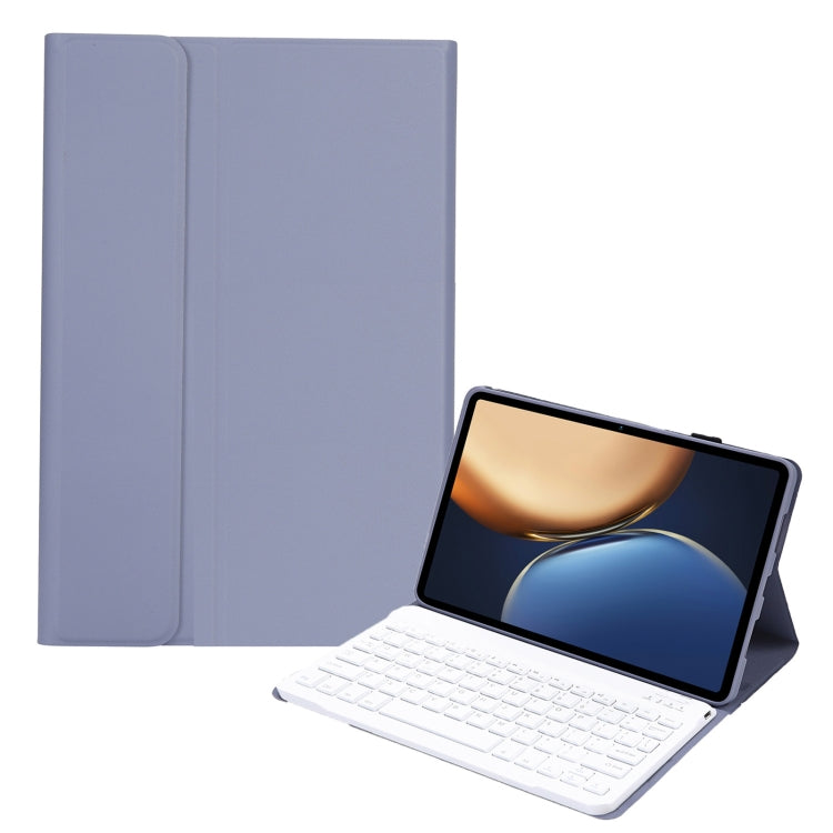 AHV7 Lambskin Texture Ultra-thin Bluetooth Keyboard Leather Tablet Case For Honor Tablet V7 Pro