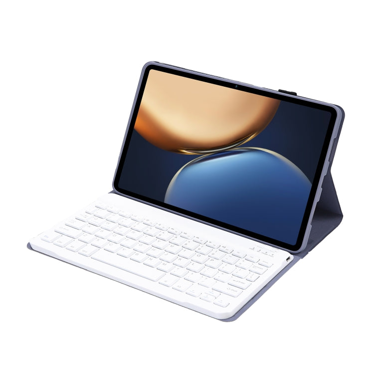 AHV7 Lambskin Texture Ultra-thin Bluetooth Keyboard Leather Tablet Case For Honor Tablet V7 Pro