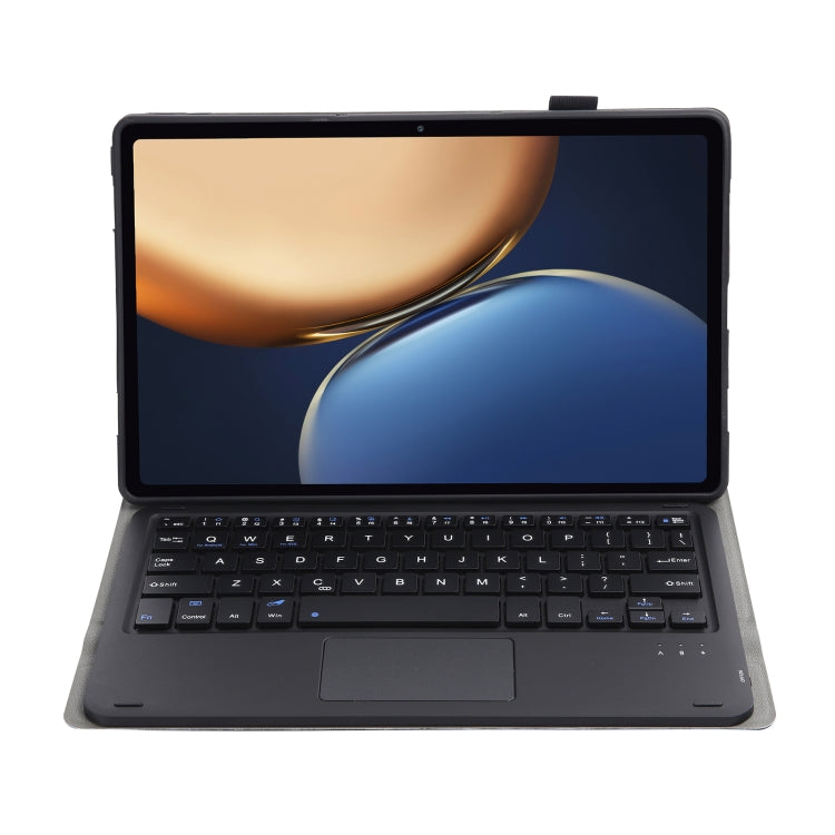AHV7-A Lambskin Texture Ultra-thin Bluetooth Keyboard Leather Tablet Case with Touchpad For Honor Tablet V7 Pro