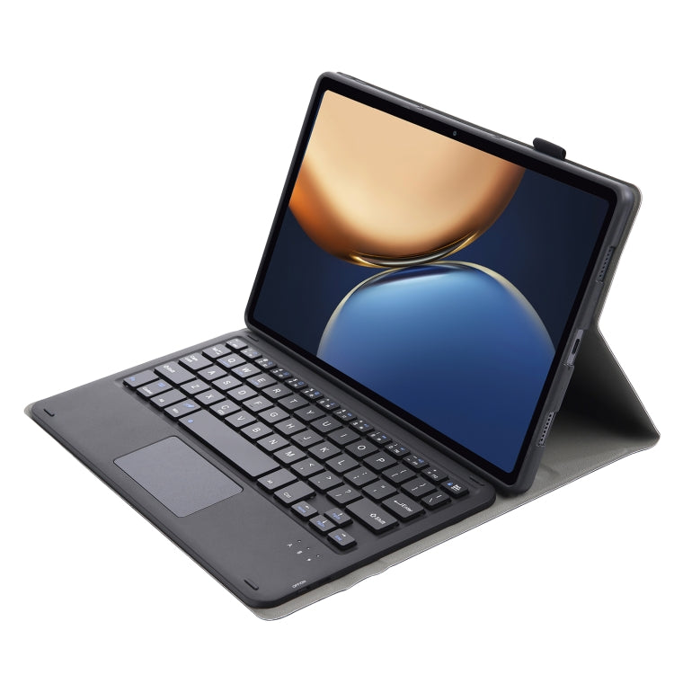 AHV7-A Lambskin Texture Ultra-thin Bluetooth Keyboard Leather Tablet Case with Touchpad For Honor Tablet V7 Pro