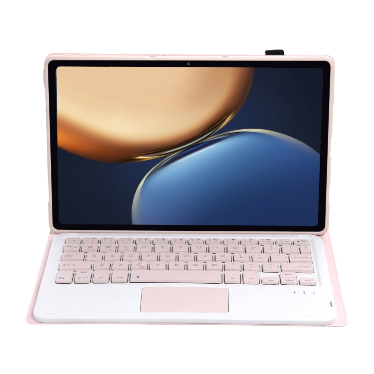 AHV7-A Lambskin Texture Ultra-thin Bluetooth Keyboard Leather Tablet Case with Touchpad For Honor Tablet V7 Pro