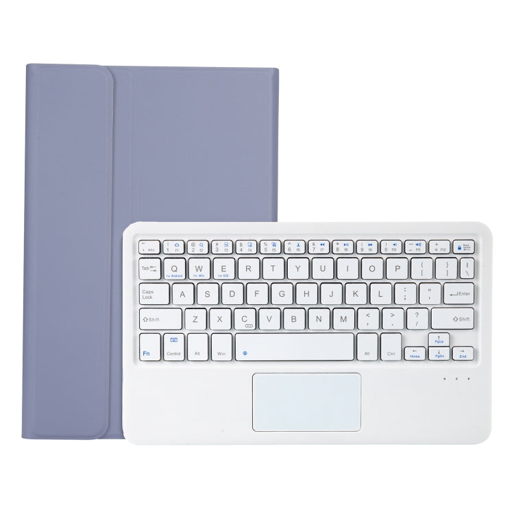 AHV7-A Lambskin Texture Ultra-thin Bluetooth Keyboard Leather Tablet Case with Touchpad For Honor Tablet V7 Pro