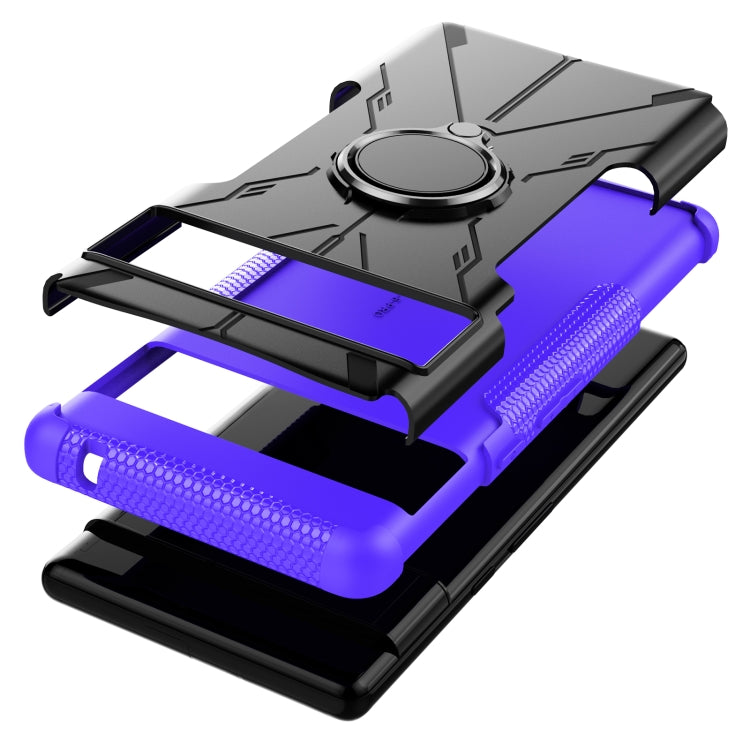 For Google Pixel 6 Pro Armor Bear Shockproof PC + TPU Phone Case with Ring Holder