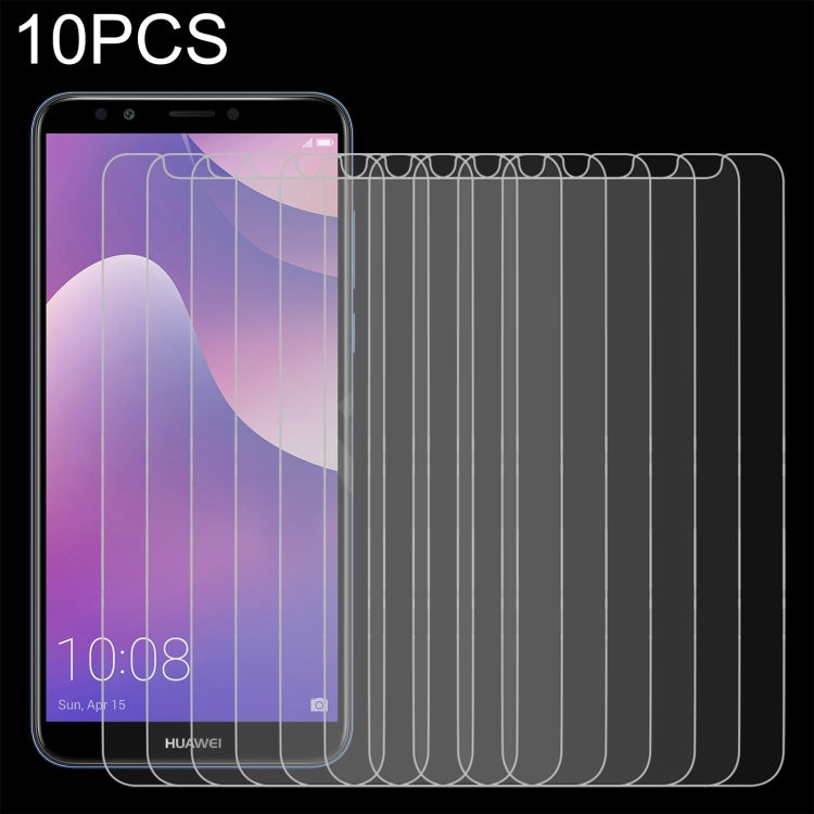 10 PCS 0.26mm 9H 2.5D Tempered Glass Film For Huawei Y7 Prime