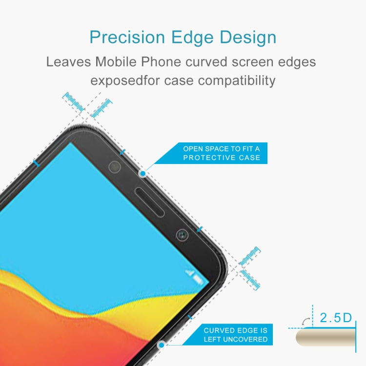 50 PCS 0.26mm 9H 2.5D Tempered Glass Film For Honor 7C Pro