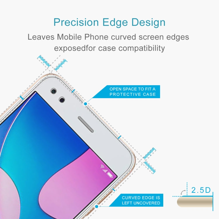 50 PCS 0.26mm 9H 2.5D Tempered Glass Film For Huawei P9 lite mini